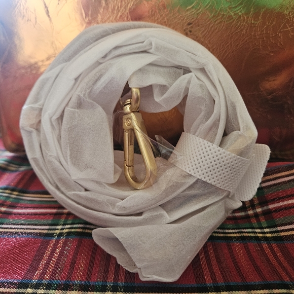 Brandon Blackwood Kendrick Trunk Metallic Orange Cracked Leather - Picture 5 of 6